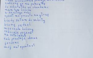 Kartka z tomiku poezji „O czterech porach roku” (2)