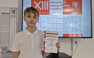 Eligiusz finalistą Mistrzostw Dolnego Śląska w Sudoku!